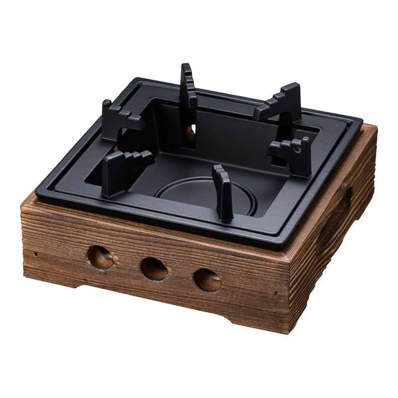 アルミ民芸風こんろ　焼杉　大 M10-777 1袋（ご注文単位1袋）【直送品】