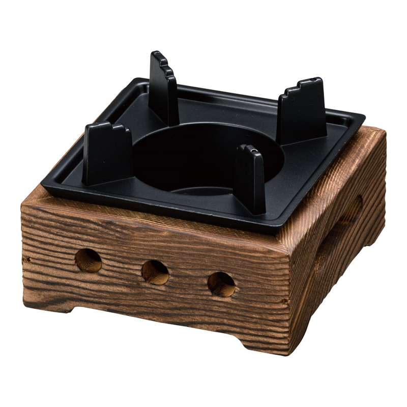 アルミ民芸風こんろ　焼杉　小 M10-779 1袋（ご注文単位1袋）【直送品】