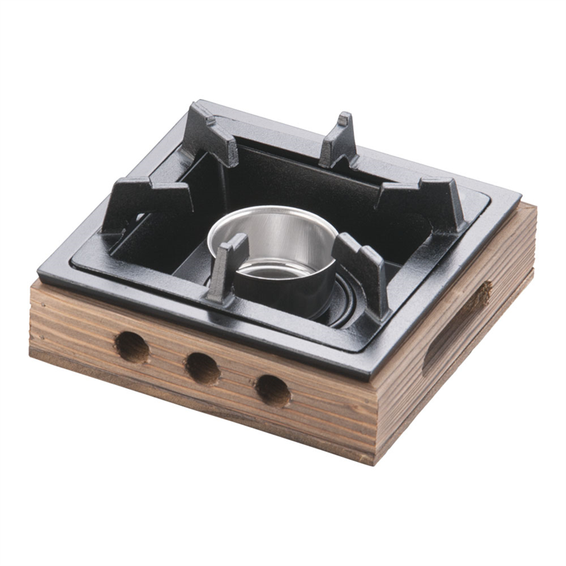 アルミ　民芸調コンロ（固形燃料皿付） 小 1袋（ご注文単位1袋）【直送品】