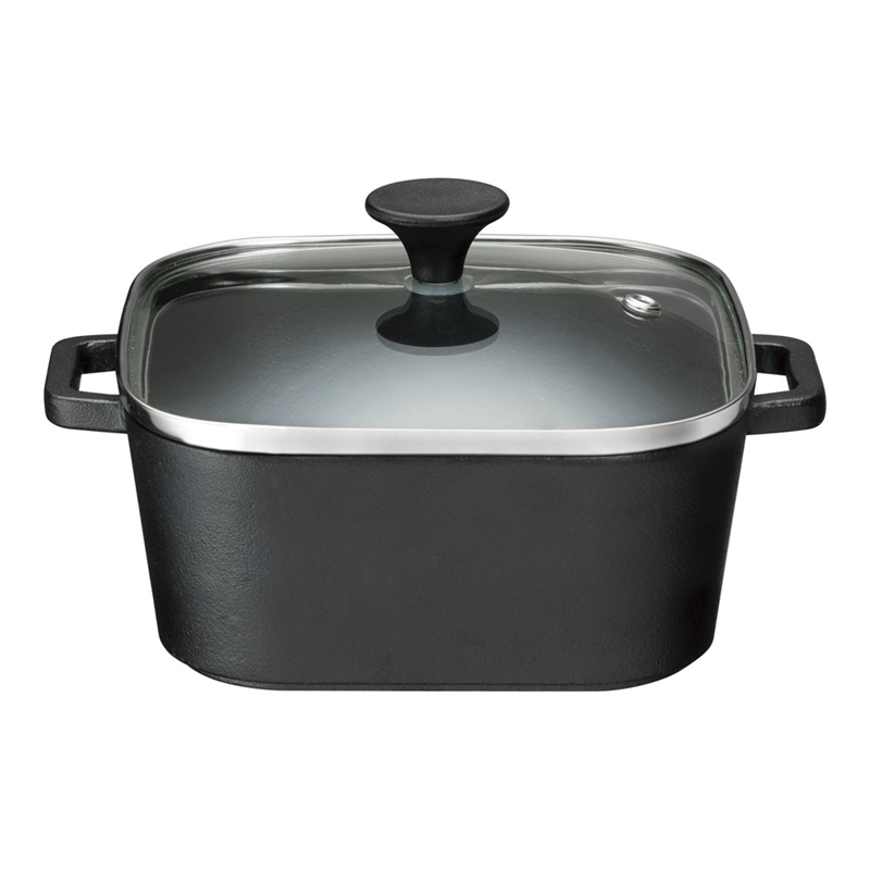 デリッシュライフコロ スクエアポット 4235(ガラス蓋付) 1箱(ご注文単位1箱)【直送品】