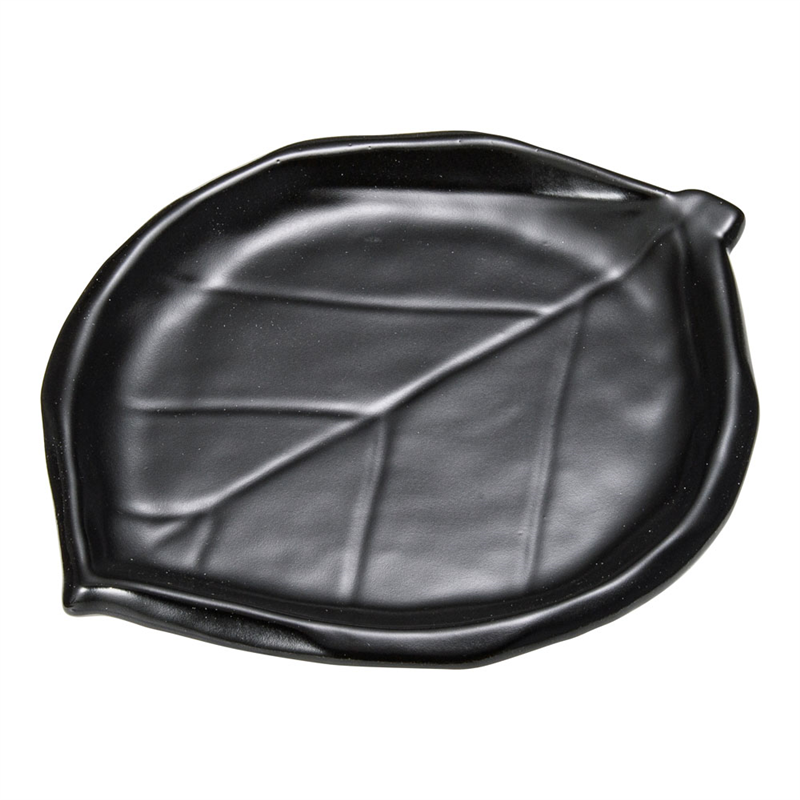 ニュー木の葉　陶板鍋　小　T-2-1 （黒） 1個（ご注文単位1個）【直送品】