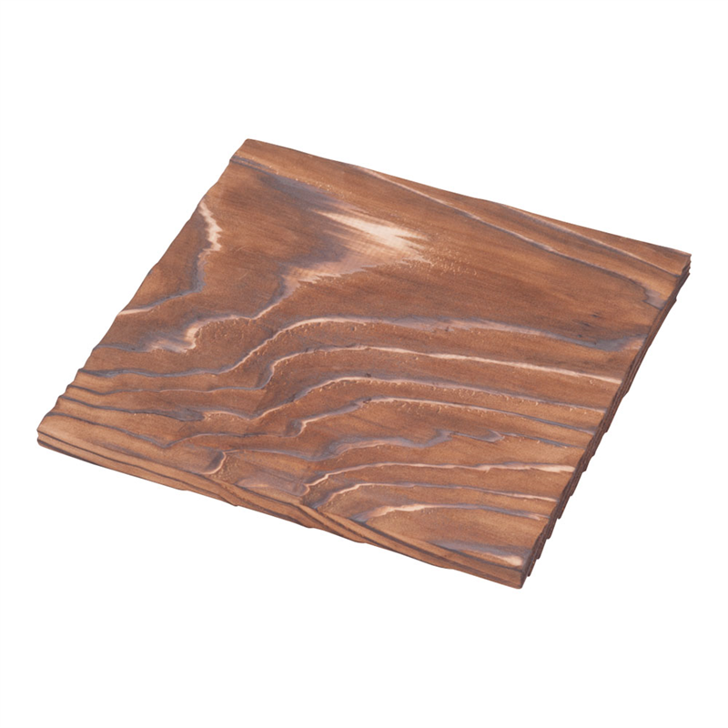 焼杉　角敷板 18cm 1個（ご注文単位1個）【直送品】