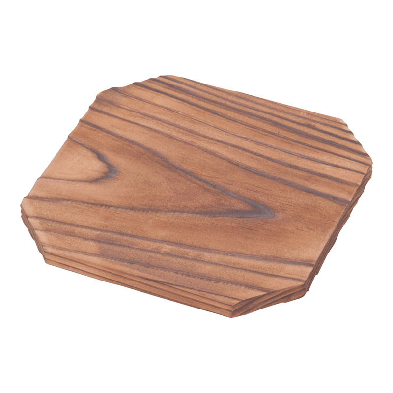 焼杉　八角敷板 15cm 1個（ご注文単位1個）【直送品】