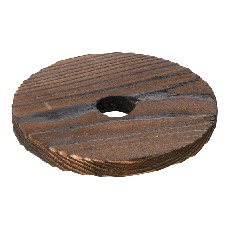 焼杉　丸穴明敷板　小　φ120mm  1個（ご注文単位1個）【直送品】