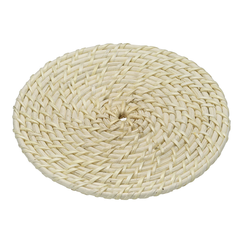 籐製 鍋敷 丸 大 1個(ご注文単位1個)【直送品】