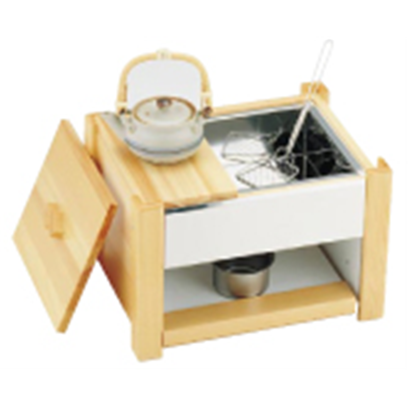 白木湯豆腐セット（固形燃料用） CW-403 1個（ご注文単位1個）【直送品】