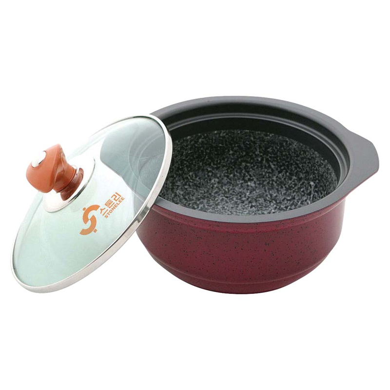 IH アルミ枠付ストーン スープポット YSIH-0421 1箱(ご注文単位1箱)【直送品】