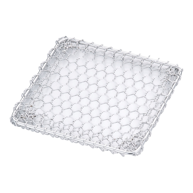 SA18-8飛騨コンロ用　亀甲目金網 4号用　（115×115） 1袋（ご注文単位1袋）【直送品】