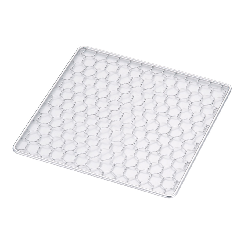 SA18-8飛騨コンロ用　亀甲目金網 6号用　（150×150） 1個（ご注文単位1個）【直送品】