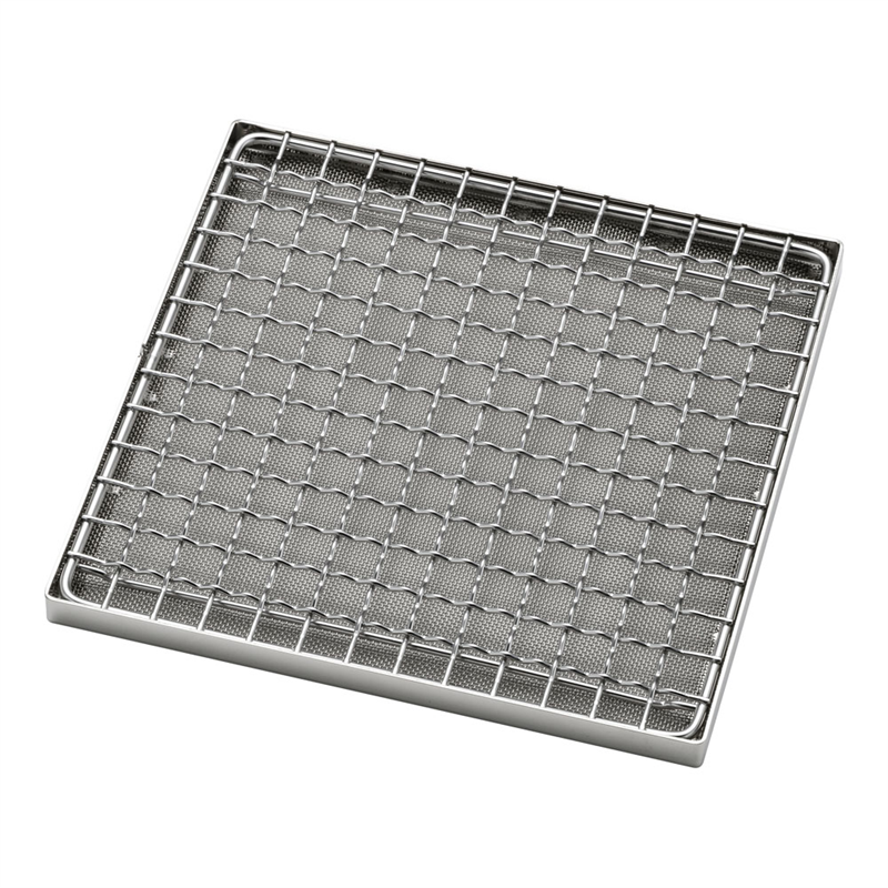 18-8海鮮耐熱アミ　角型セット 大 1袋（ご注文単位1袋）【直送品】