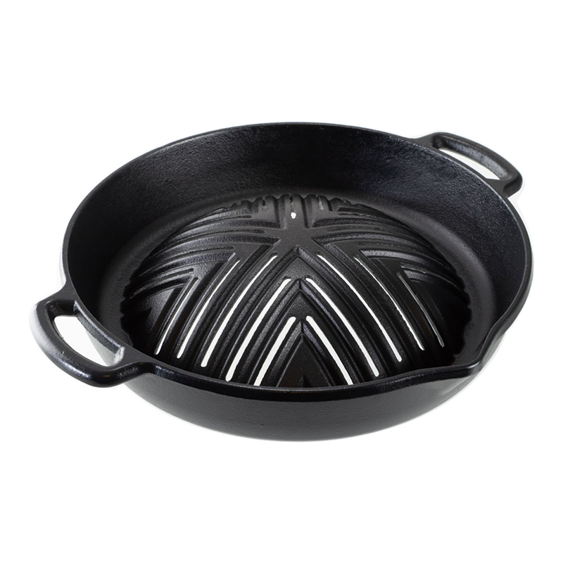 【直送品】アサヒ　焼肉ジンギスカン鍋　深型　穴あき ２９cm