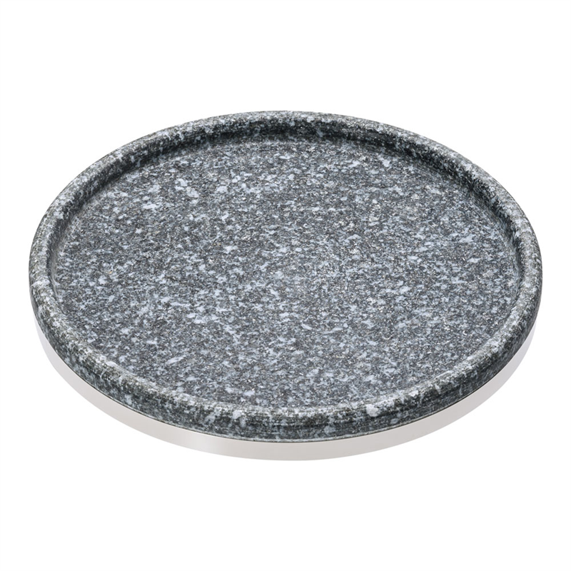 長水石焼マルチプレート補強リング付 YS-0822B 22cm 1箱(ご注文単位1箱)【直送品】