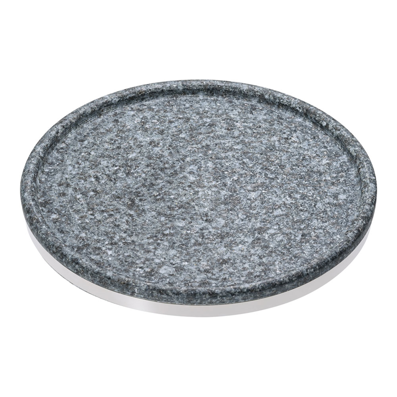 長水石焼マルチプレート補強リング付 YS-0824B 24cm 1箱(ご注文単位1箱)【直送品】