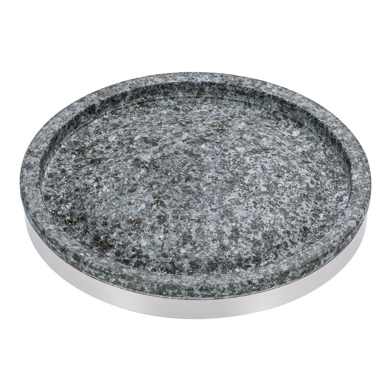 長水石焼丸型プレート 補強リング付 YS-0620A 20cm 1箱(ご注文単位1箱)【直送品】