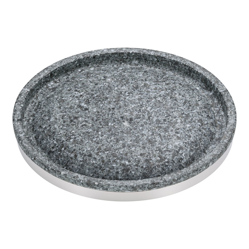 長水石焼丸型プレート 補強リング付 YS-0626A 26cm 1箱(ご注文単位1箱)【直送品】