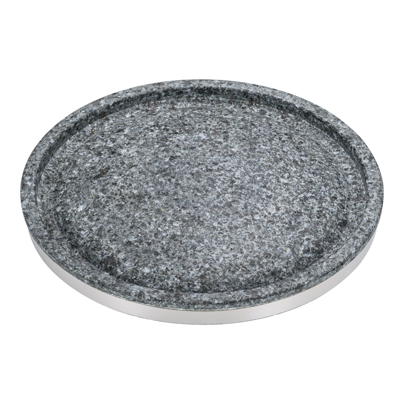 長水石焼丸型プレート 補強リング付 YS-0630A 30cm 1箱(ご注文単位1箱)【直送品】