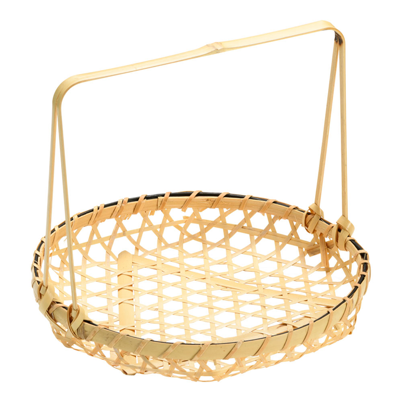 百合　手付篭 18cm 1個（ご注文単位1個）【直送品】