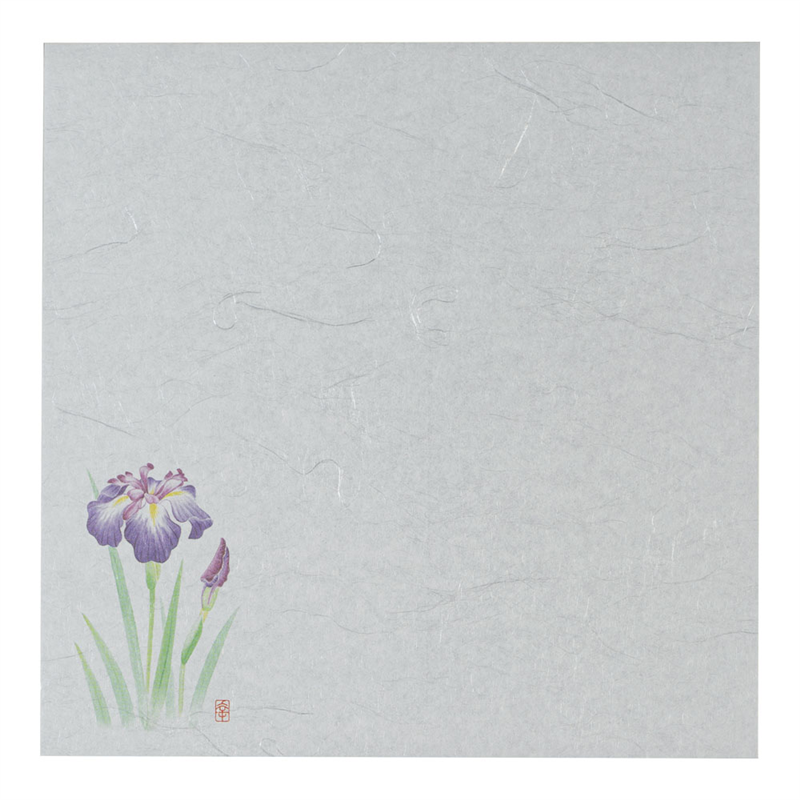 遠赤抗菌和紙 花ごよみ懐敷(200枚入) あやめ W5-4 1袋(ご注文単位1袋)【直送品】