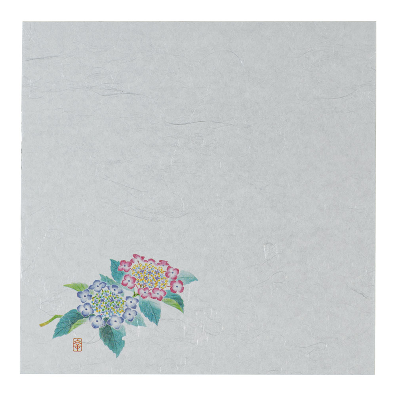 遠赤抗菌和紙 花ごよみ懐敷(200枚入) あじさい W4-5 1袋(ご注文単位1袋)【直送品】