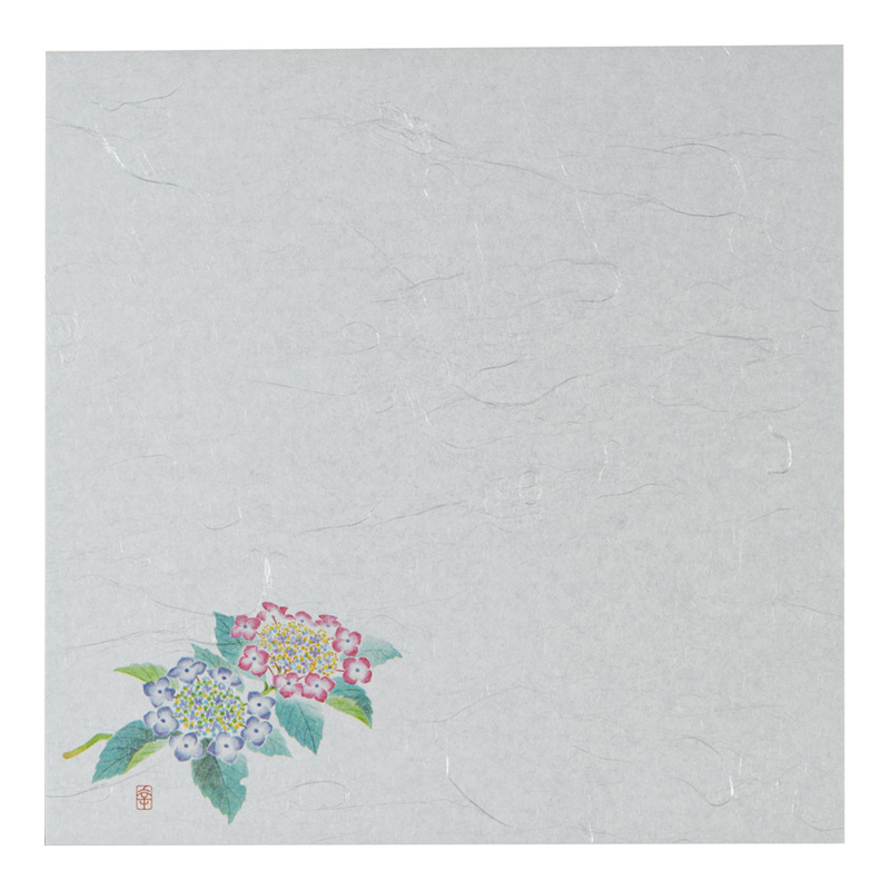 遠赤抗菌和紙 花ごよみ懐敷(200枚入) あじさい W5-5 1袋(ご注文単位1袋)【直送品】