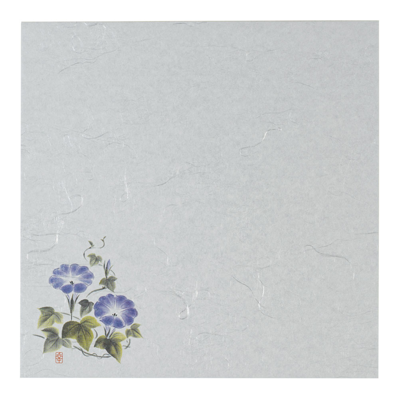 遠赤抗菌和紙 花ごよみ懐敷(200枚入) 朝顔 W5-6 1袋(ご注文単位1袋)【直送品】