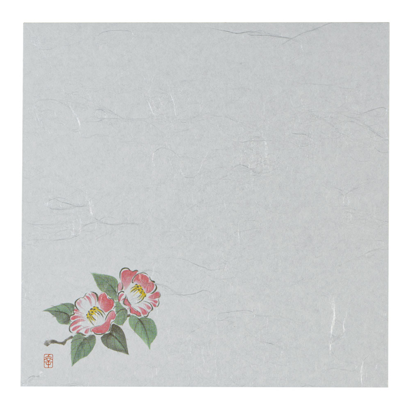 遠赤抗菌和紙 花ごよみ懐敷(200枚入) つばき W4-8 1袋(ご注文単位1袋)【直送品】