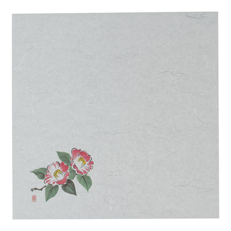 遠赤抗菌和紙 花ごよみ懐敷(200枚入) つばき W5-8 1袋(ご注文単位1袋)【直送品】