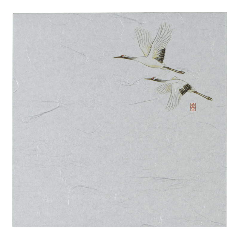 遠赤抗菌和紙 花ごよみ懐敷(200枚入) 鶴 W4-9 1袋(ご注文単位1袋)【直送品】