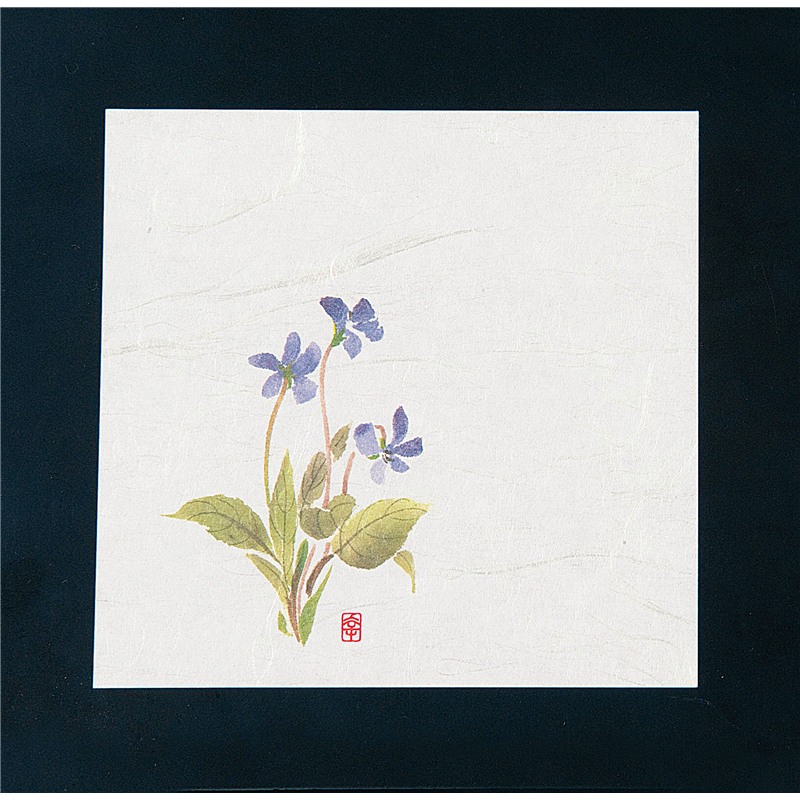 ニュー四季懐紙　4寸（100枚入） NS-16　すみれ 1袋（ご注文単位1袋）【直送品】