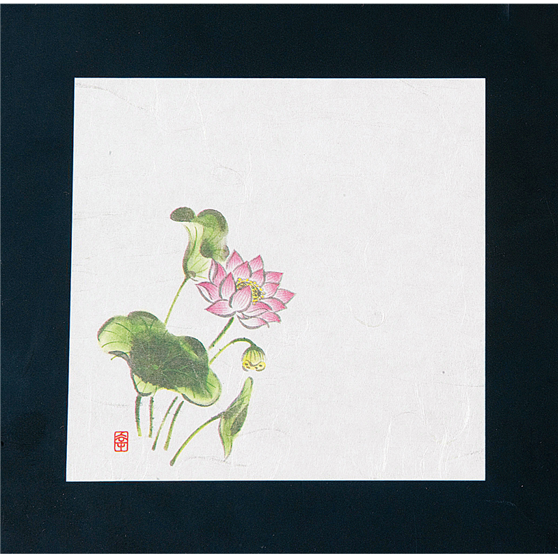 ニュー四季懐紙　4寸（100枚入） NS-27　はす（法事） 1袋（ご注文単位1袋）【直送品】