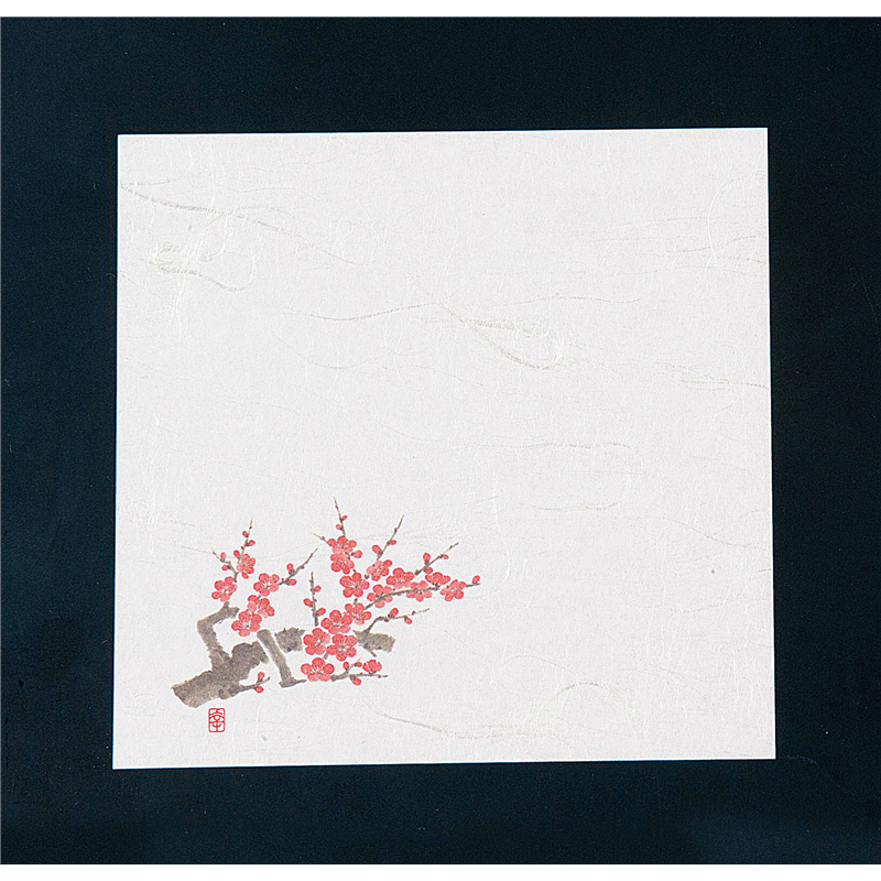 ニュー四季懐紙　4寸（100枚入） NS-75　梅 1袋（ご注文単位1袋）【直送品】