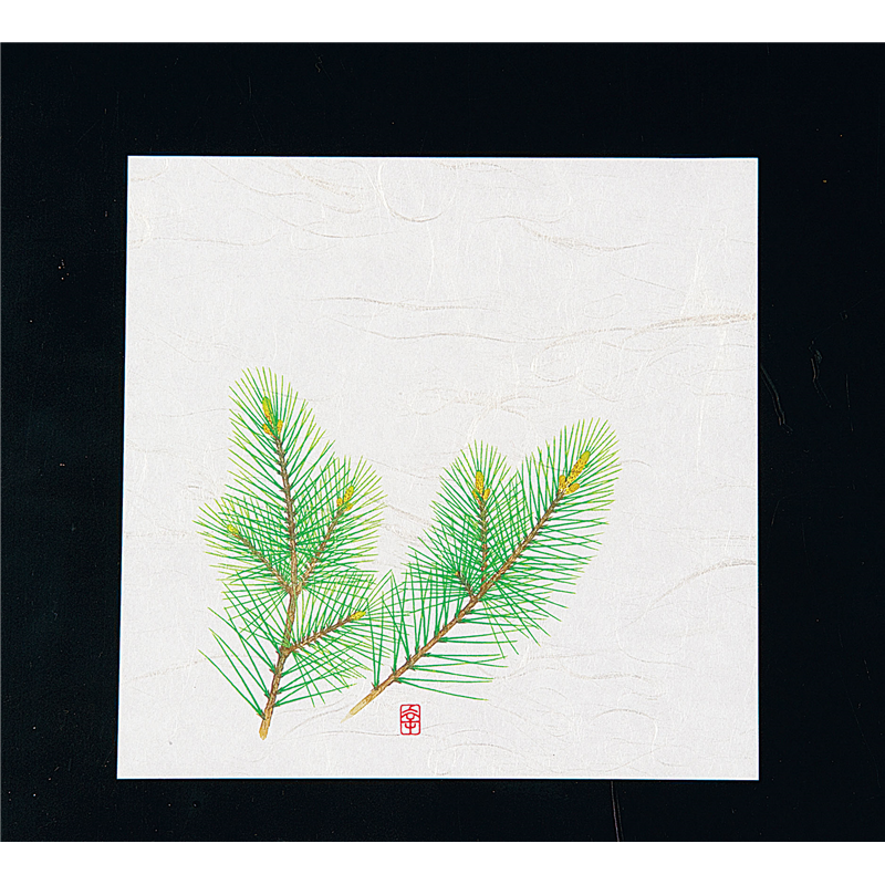 ニュー四季懐紙　5寸（100枚入） NS-3　松 1袋（ご注文単位1袋）【直送品】