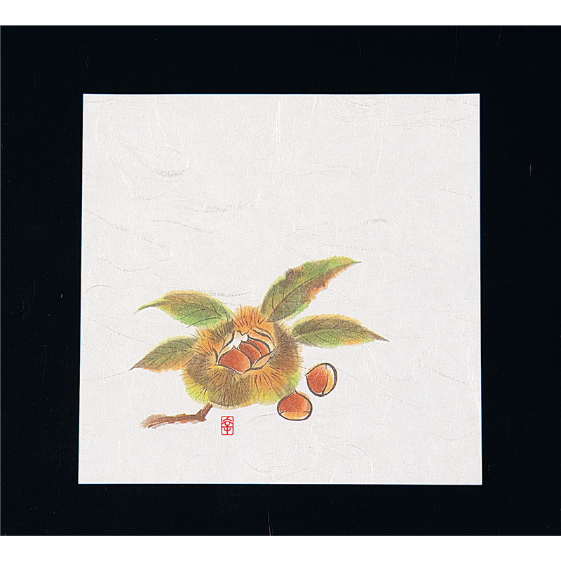 ニュー四季懐紙　5寸（100枚入） NS-13　栗 1袋（ご注文単位1袋）【直送品】