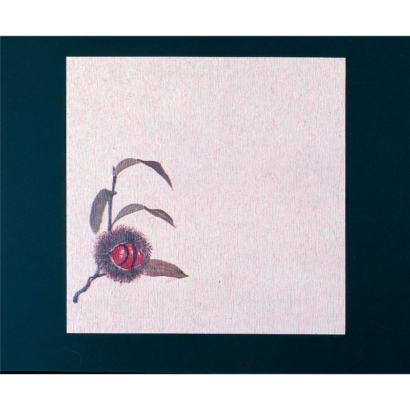 グルメ敷紙5寸（100枚入）栗  1袋（ご注文単位1袋）【直送品】