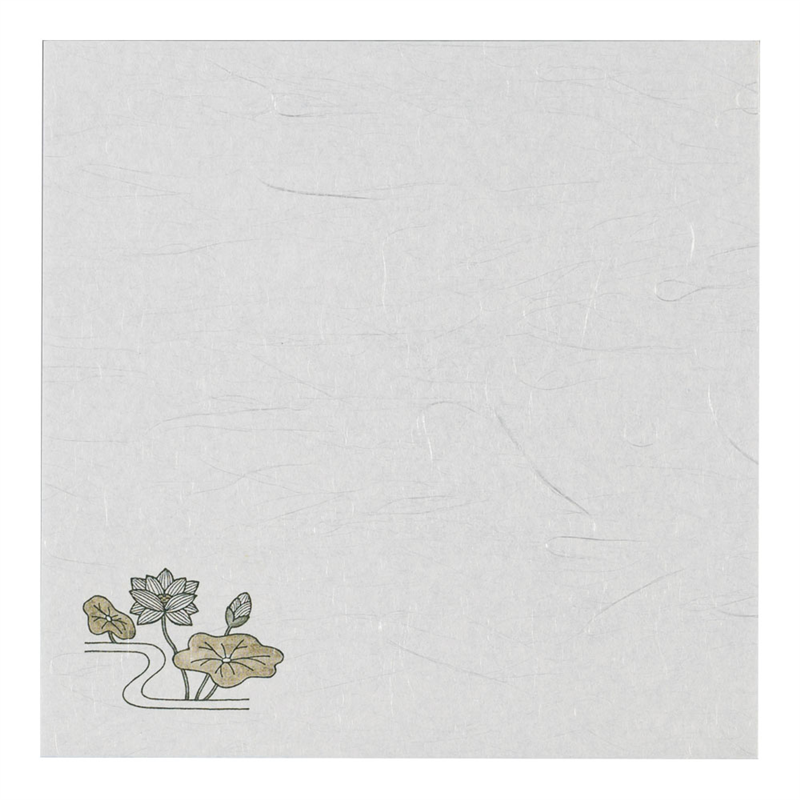 4寸歳時敷紙（100枚入）　　　　　はす  1袋（ご注文単位1袋）【直送品】