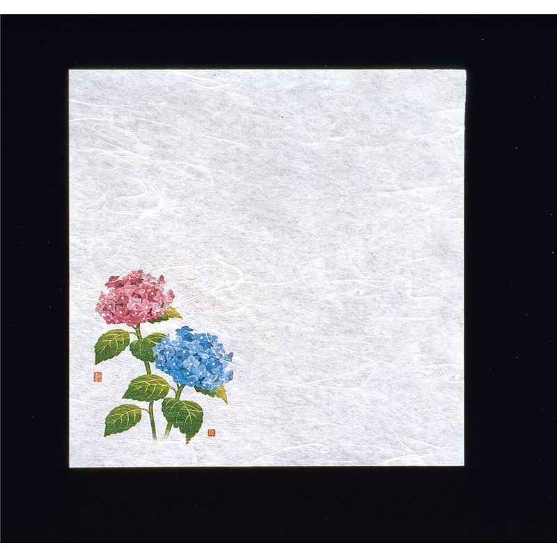 新・濡れ奉書紙（100枚入）　　紫陽花  1袋（ご注文単位1袋）【直送品】