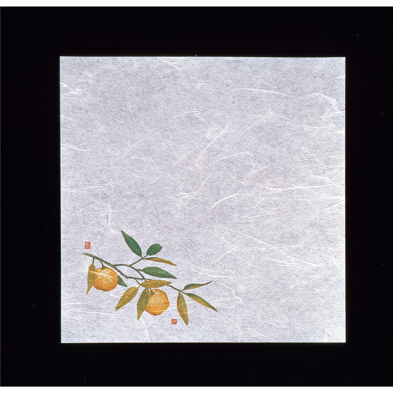 新・濡れ奉書紙（100枚入）　　柚子  1袋（ご注文単位1袋）【直送品】