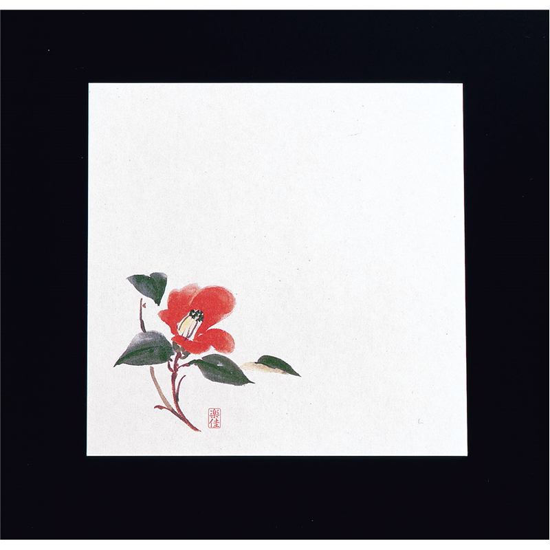 耐油懐敷18角（100枚入） 椿　M30-219 1袋（ご注文単位1袋）【直送品】