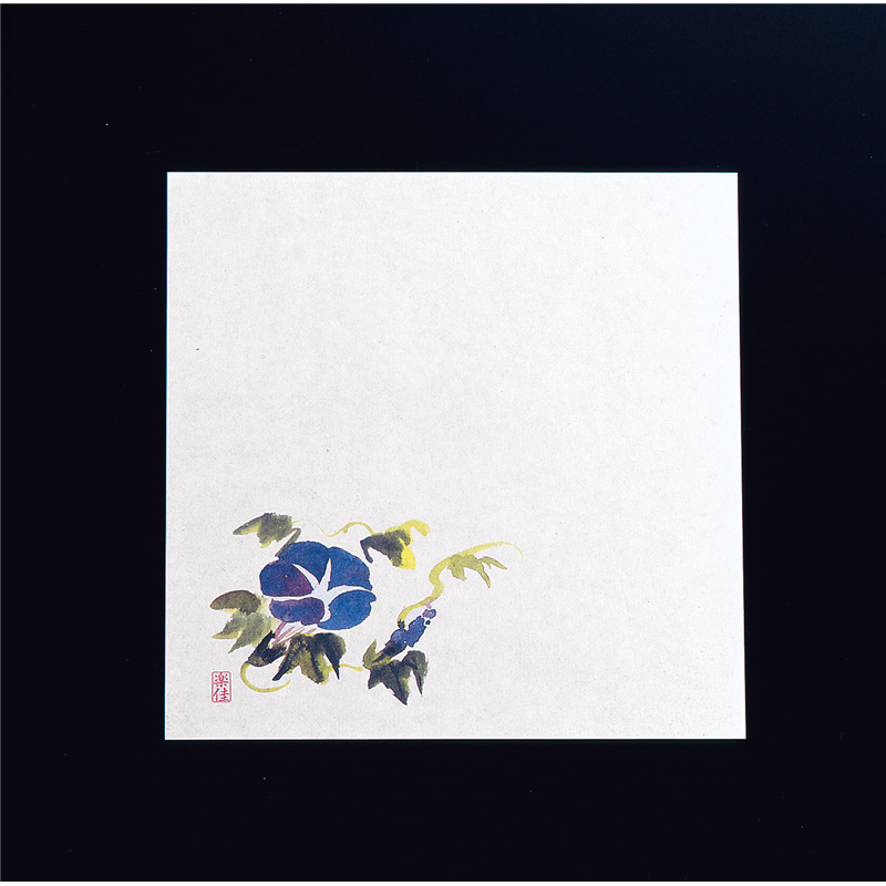 耐油懐敷18角（100枚入） 朝顔　M30-224 1袋（ご注文単位1袋）【直送品】