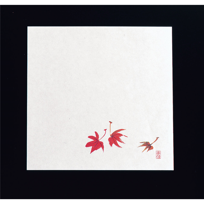 耐油懐敷18角（100枚入） もみじ　M30-227 1袋（ご注文単位1袋）【直送品】