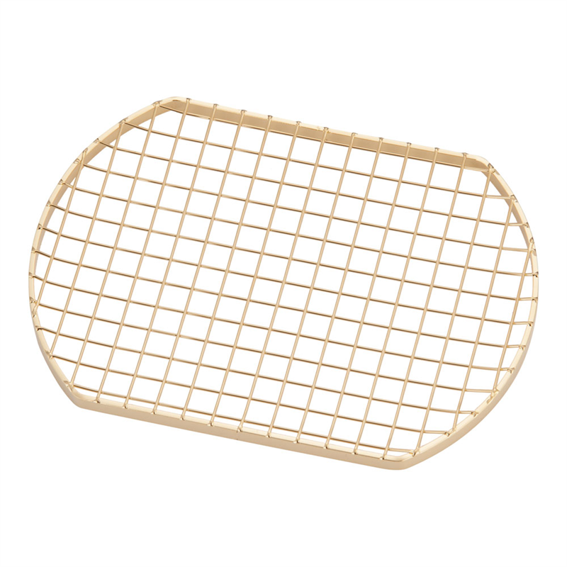 SA18-8金仕上げ盛付網（飾り網） 小判型 1袋（ご注文単位1袋）【直送品】