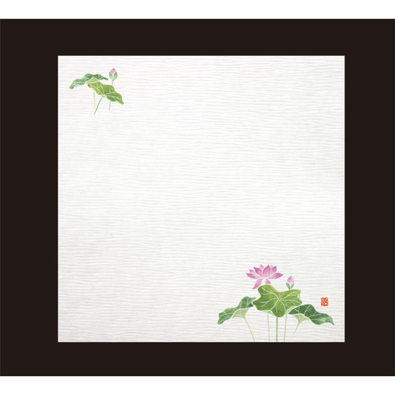 耐油しぼり懐敷　4寸（100枚入） はす　TA-E02 1袋（ご注文単位1袋）【直送品】