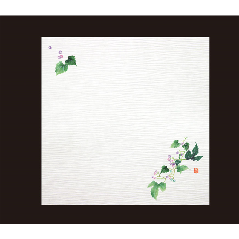 耐油しぼり懐敷　4寸（100枚入） 山ぶどう　TA-E14 1袋（ご注文単位1袋）【直送品】