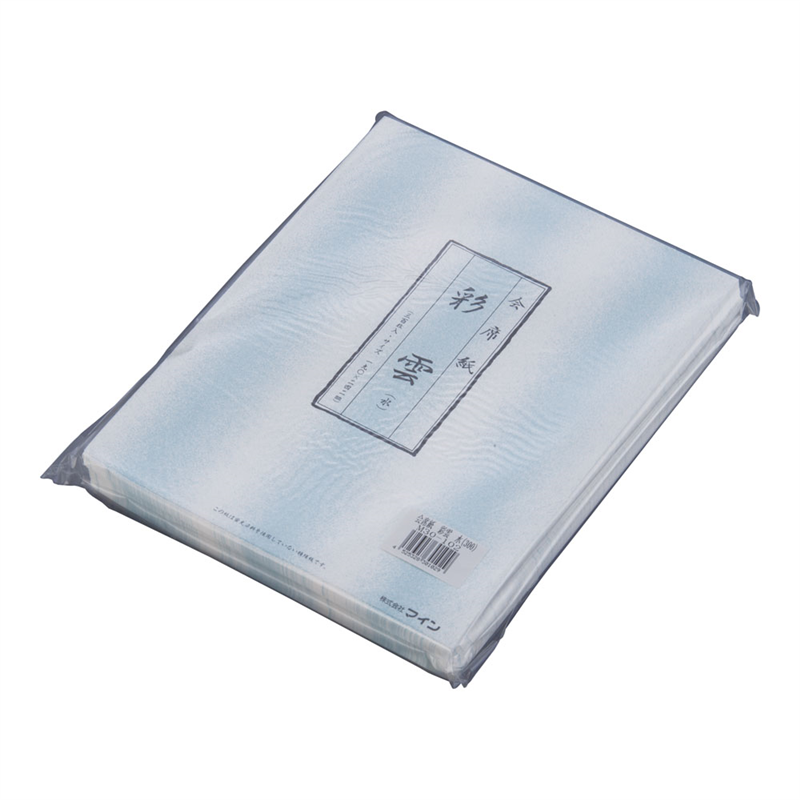 会席紙（300枚入） 彩雲　水色　M30-102 1袋（ご注文単位1袋）【直送品】