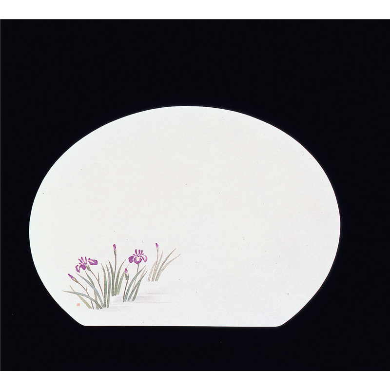 尺3半月枯淡懐石まっと（100枚入） 花しょうぶ 1袋（ご注文単位1袋）【直送品】