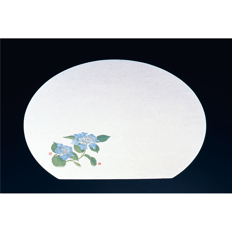 尺3半月枯淡懐石まっと（100枚入） 紫陽花 1袋（ご注文単位1袋）【直送品】