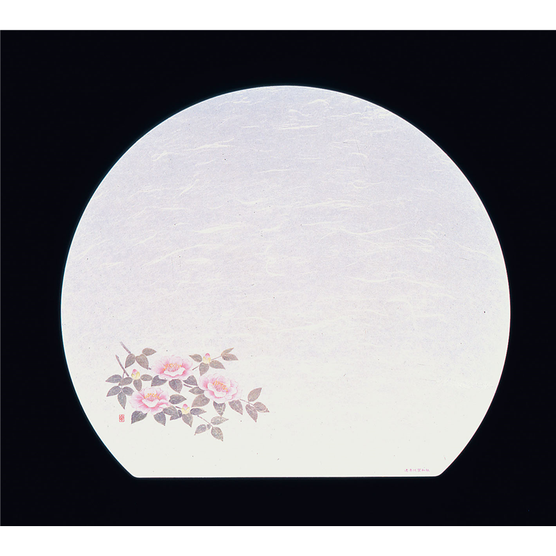 遠赤抗菌和紙　尺3半月まっと（100枚） 山茶花　　WH-5 1袋（ご注文単位1袋）【直送品】