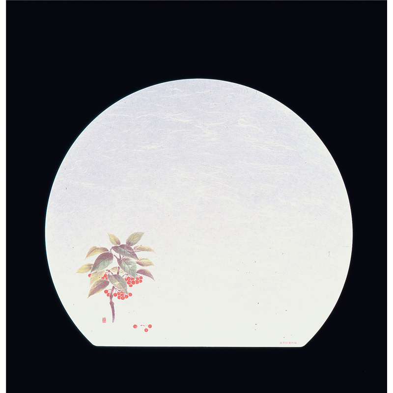 遠赤抗菌和紙　尺3半月まっと（100枚） 万両　　WH-6 1袋（ご注文単位1袋）【直送品】