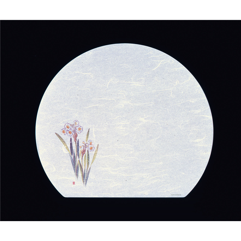 遠赤抗菌和紙　尺3半月まっと（100枚） 水仙　　WH-8 1袋（ご注文単位1袋）【直送品】