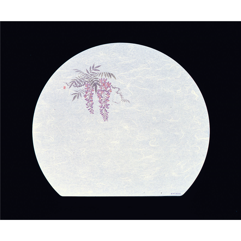 遠赤抗菌和紙　尺3半月まっと（100枚） 藤　WH-10 1袋（ご注文単位1袋）【直送品】